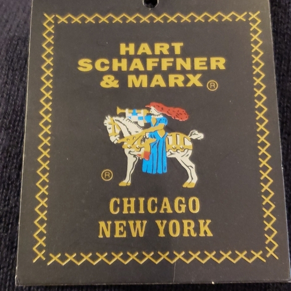 Hart Schaffner & Marx soft 3 button sweater navy - Picture 3 of 6